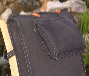 Steamer outdoor cushion - black